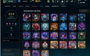Conta de lol com 392 skins