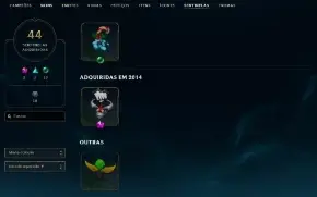 Conta de lol com 392 skins