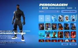 conta fortnite com mais de 120 skins,desde a temporada 5cap1
