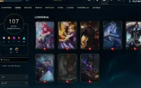 Conta League Of Legends 108 Skins Ouro