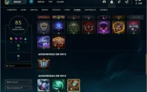 Conta unranked com Rammus Rei e Kayle Juiza