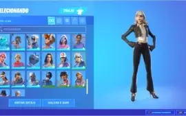 Conta Fortnite com 12 skins compradas, temp 5 até cap 2