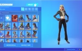 Conta Fortnite com 12 skins compradas, temp 5 até cap 2