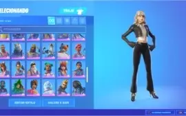 Conta Fortnite com 12 skins compradas, temp 5 até cap 2