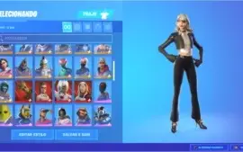 Conta Fortnite com 12 skins compradas, temp 5 até cap 2