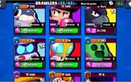 Conta Brawl Stars 15k de troféus 33/43 Brawlers