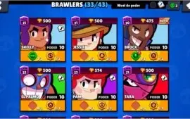Conta Brawl Stars 15k de troféus 33/43 Brawlers