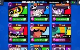 Conta Brawl Stars 15k de troféus 33/43 Brawlers