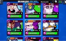 Conta Brawl Stars 15k de troféus 33/43 Brawlers