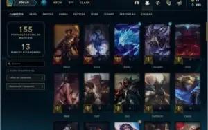 Conta (ex D1) platina 3 e plat 1 com 65 champs e 16 skins