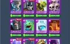 Clash Royale Lv8/Ar7 - 4 Lendárias / Ouro 140K - Apenas iOS