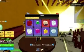 Conta blox fruits, lvl max 15M money, 64K frag, dough, CDK
