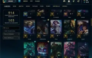 Conta prata 1 com 71 Champs e 50 Skins