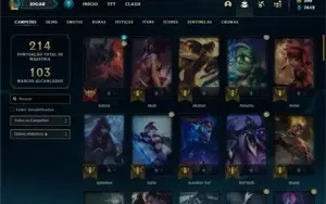 Conta prata 1 com 71 Champs e 50 Skins
