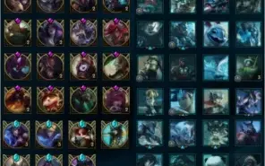 PLATINA 4 (Quase todos os champs), 83 skins, 30 skinsspolio
