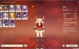 GENSHIN IMPACT AR 21 / NA -  KLEE & MONA + 6 ARMAS 4*