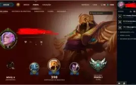 Conta LoL - Ouro 4 S7 Unranked S8