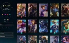Conta com 1012 Skins (Quase todas Lendárias)