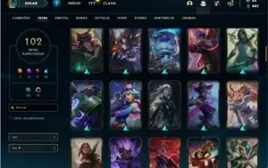 Conta bronze 4 com 125 Champs e 102 Skins + Kayle Juiza RARA