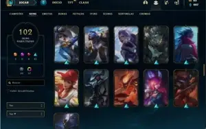 Conta bronze 4 com 125 Champs e 102 Skins + Kayle Juiza RARA