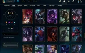 Conta bronze 4 com 125 Champs e 102 Skins + Kayle Juiza RARA