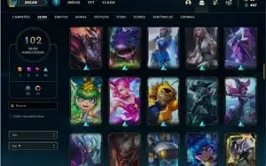Conta bronze 4 com 125 Champs e 102 Skins + Kayle Juiza RARA