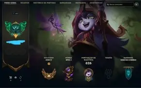 CONTA GOLD 4 (MMR GOLD1/PLATINA) TODOS OS CHAMPS E 264 SKINS