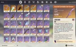 AR55 Hutao, Raiden Shogun, Luz Do Cortador de Grama, armas 5