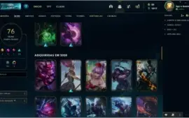 Conta Lvl 354, 76 Skins Prata II.