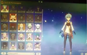 Conta genshin Impact, Ganyu  + klee + Jean + 10 tiros