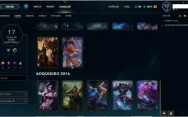 Conta lol League of legends Borda Ouro 63 Champs Torrando