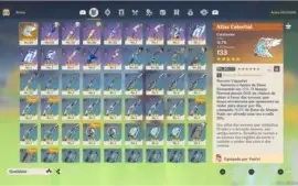 Hutao + Kazuha + Jean + Arma 5 estrelas