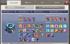 Clash Of Clans CV13 + Vila Construtor 100% FULL + 1K DE GEMA