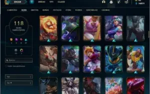 Conta ouro 4 com TODOS os champs e 118 skins MAIN MID / ADC
