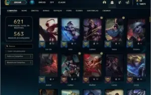 Conta ouro 4 com TODOS os champs e 118 skins MAIN MID / ADC