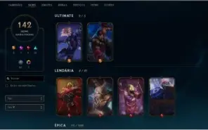 Conta League Of Legends COMPLETA !