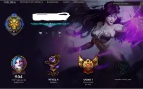 Conta League Of Legends Ouro 1 up! barato