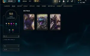 Bronze  2 com TODOS os champs e 90 Skins (mais de 80 jogos)