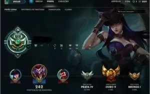 Conta Platina S6, Gold V S7, MMR Altissimo só joguei md10