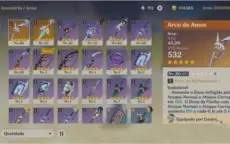 ***VENTI + GANYU + JEAN C1 + ARMAS 5ESTRELAS***