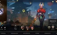 Conta Wild rift 46 skin 3 season challenger 2 season mestre