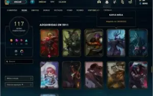 Conta ouro 4 com 2 skins Raras, UrfWick 2010 e Kayle Juiza