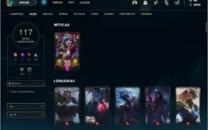 Conta ouro 4 com 2 skins Raras, UrfWick 2010 e Kayle Juiza