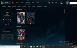 CONTA 79 SKINS, 129 CAMPEOES!