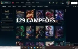 CONTA 79 SKINS, 129 CAMPEOES!