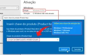 Lincença  Windows 10 e 11 home ou Pro
