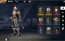 Conta Free Fire Rara-Skins:Espada do Rei, Palhaço Dourado...