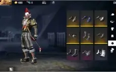 Conta Free Fire Rara-Skins:Espada do Rei, Palhaço Dourado...