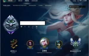 Conta lol Diamante IV