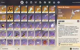 11 personagens 5 estrelas + 10 armas 5 estrelas
